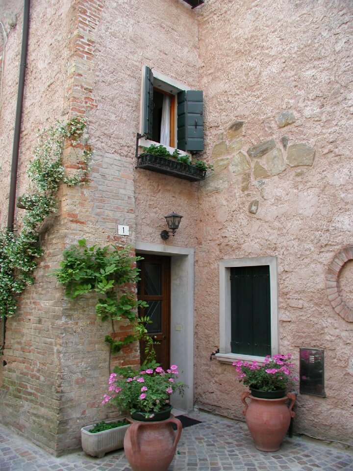 Architecture house facade italy