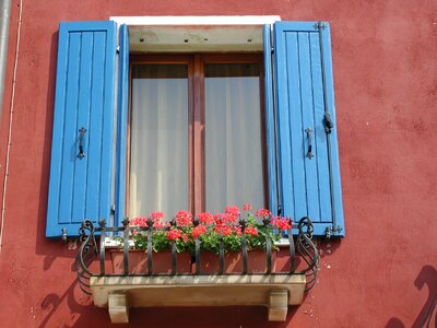 Colorful shutter italy