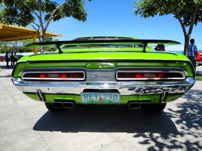 Green retro rear photo