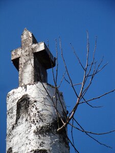 Cross birch christianity