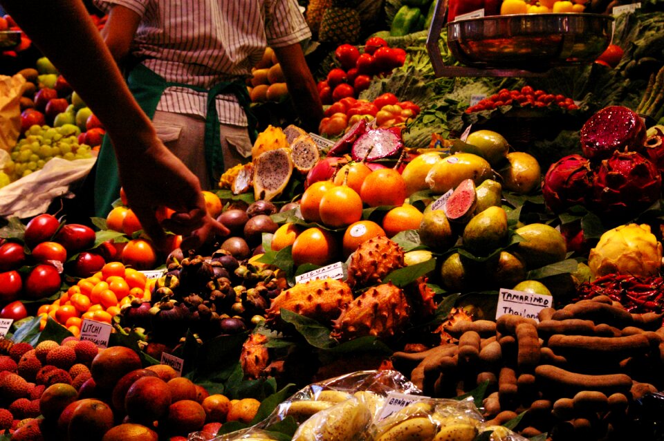 Market fruit vegetables