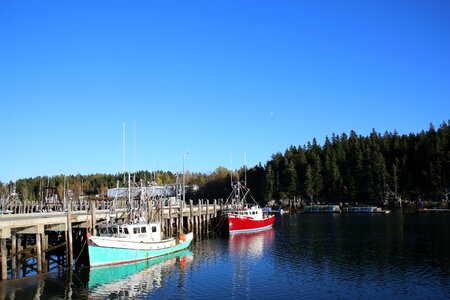 Pier fishing harbor