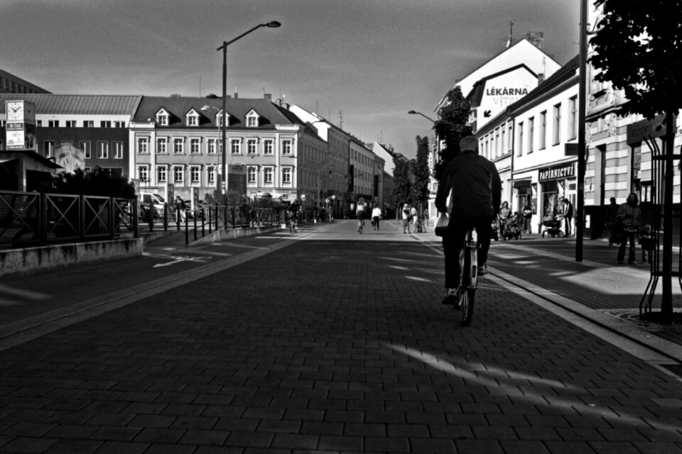 People cyclist contrast