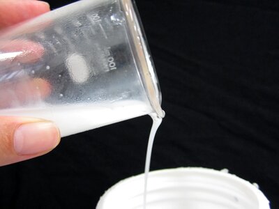 Liquid beaker white photo