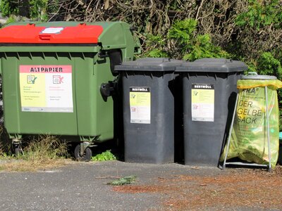 Waste disposal recycling waste bins