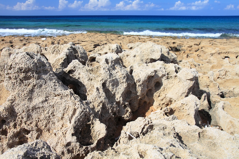 Landscape ocean rock
