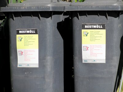 Waste waste collection container