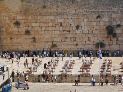 Western wall jerusalem israel photo