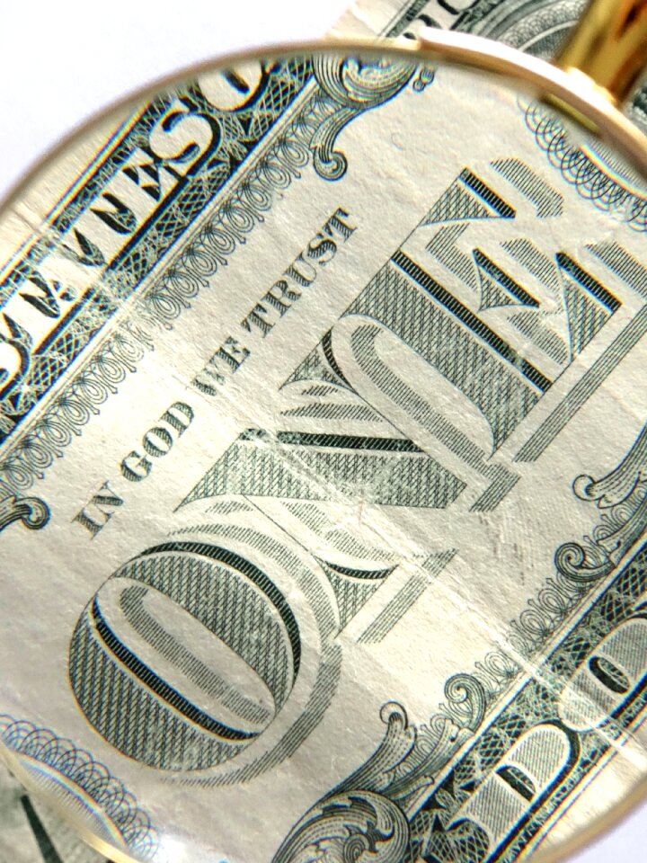 Usa dollar bill one