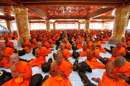 Buddhists thailand meditate photo