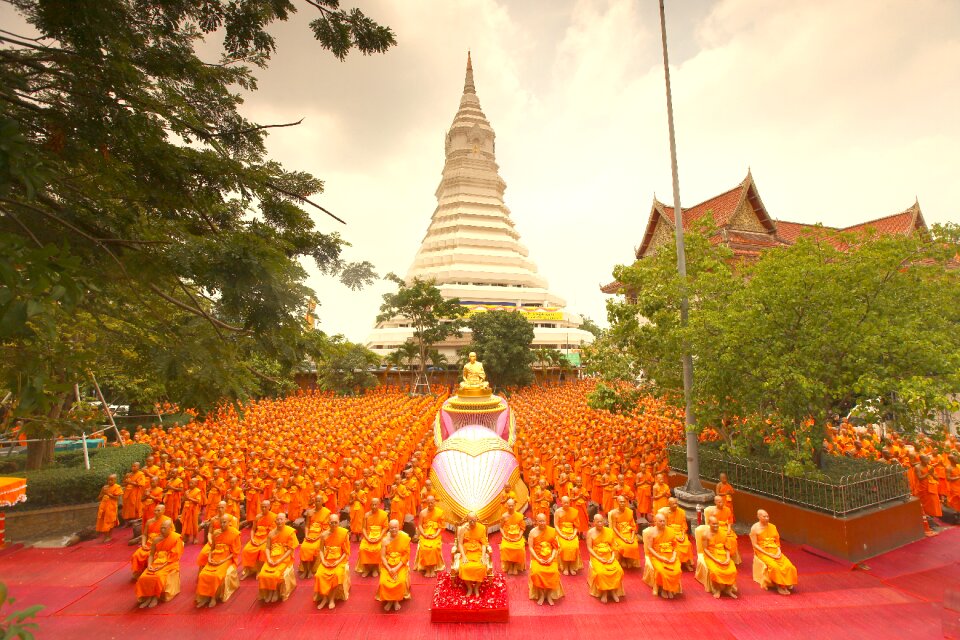 Priests monk orange photo