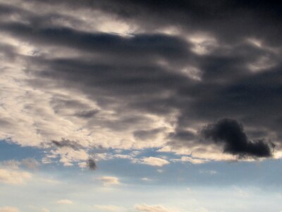 Weather dark clouds gewitterstimmung photo