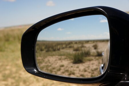 Car mirror lens views