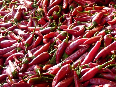 Red sharp vegetables