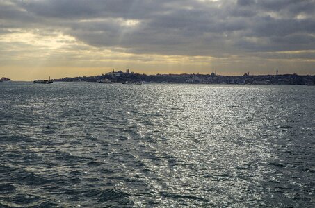 Istanbul strait light photo