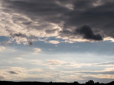 Clouds dark clouds front detail