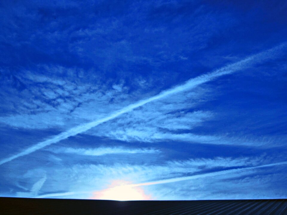 Clouds lines streaks