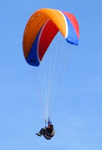 Sport paragliding flying