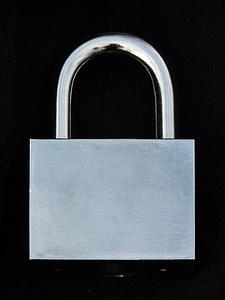 Metal security lock photo