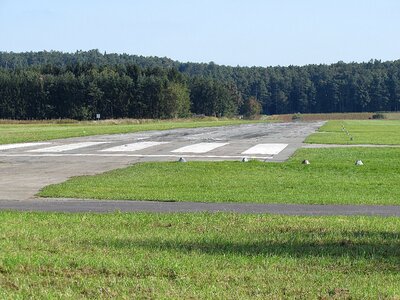 Airport tarmac runway