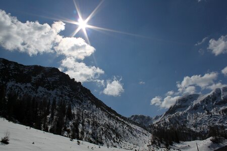 Snow austria high mountains