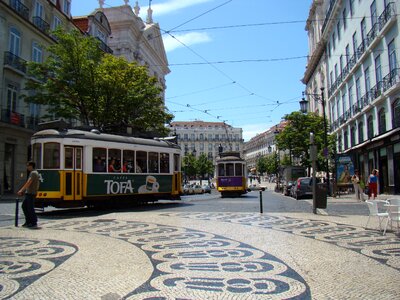 Portugal tram city photo