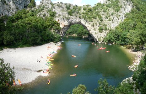 Ardèche canoe river photo