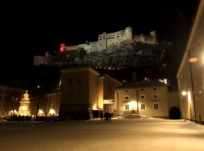 Castle old winter photo