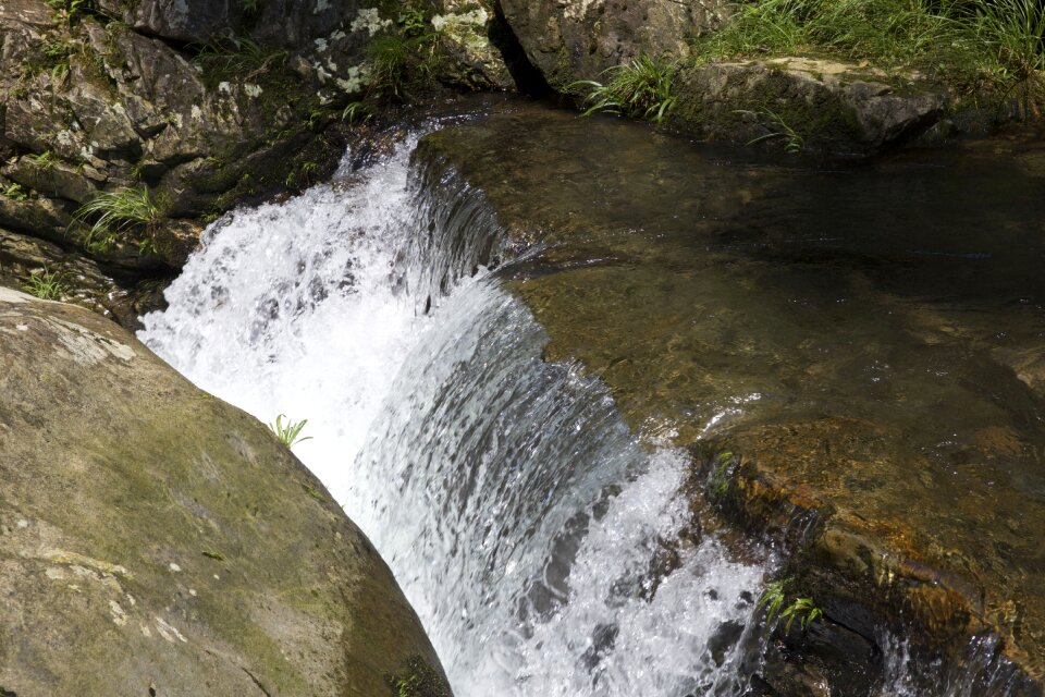 Water flow light the scenery photo