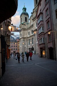 Winter evening basilica photo