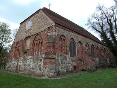 Old architecture village church photo