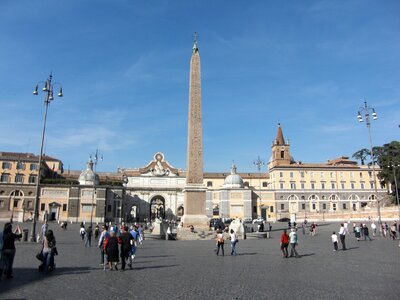 Piazza del popolo obelisk architecture photo
