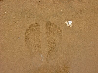 Footprints sha beach