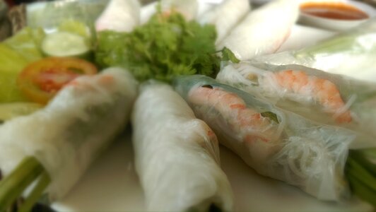 Vietnamese rolls cooking