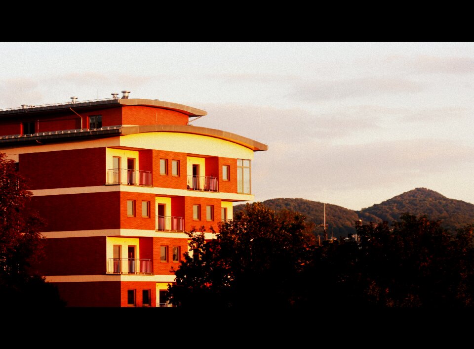 House balcony roof