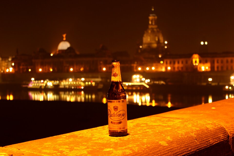 Radeberger night historic center