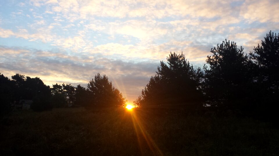 Sun mood clouds photo