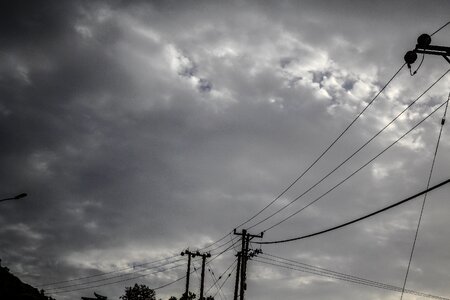 Power plant power lines