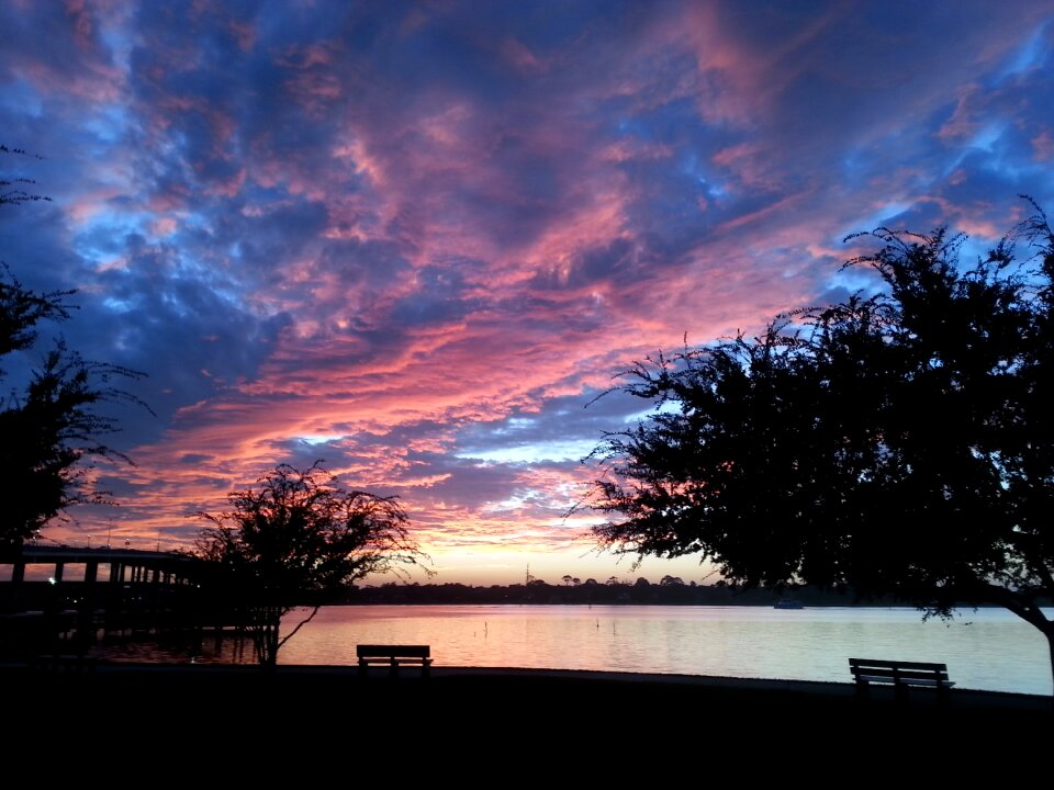 Beautiful outdoor dusk