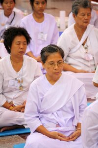 In thai meditation photo