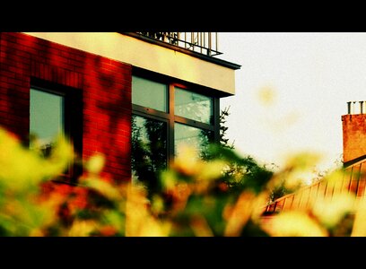 Glass chimney autumn