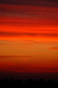 Red orange landscape