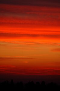 Red orange landscape photo