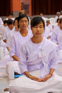 In thai meditation photo