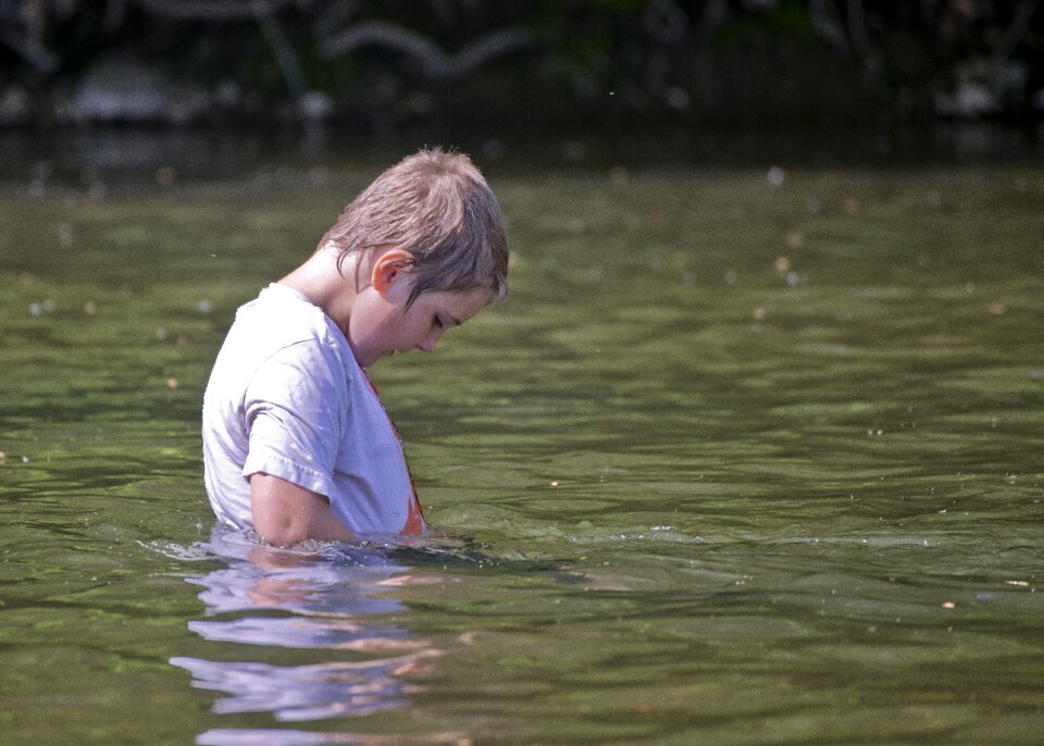 Childhood water river photo