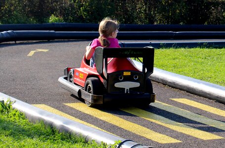 Theme park scooter web child