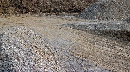 Stones pit sandpit photo