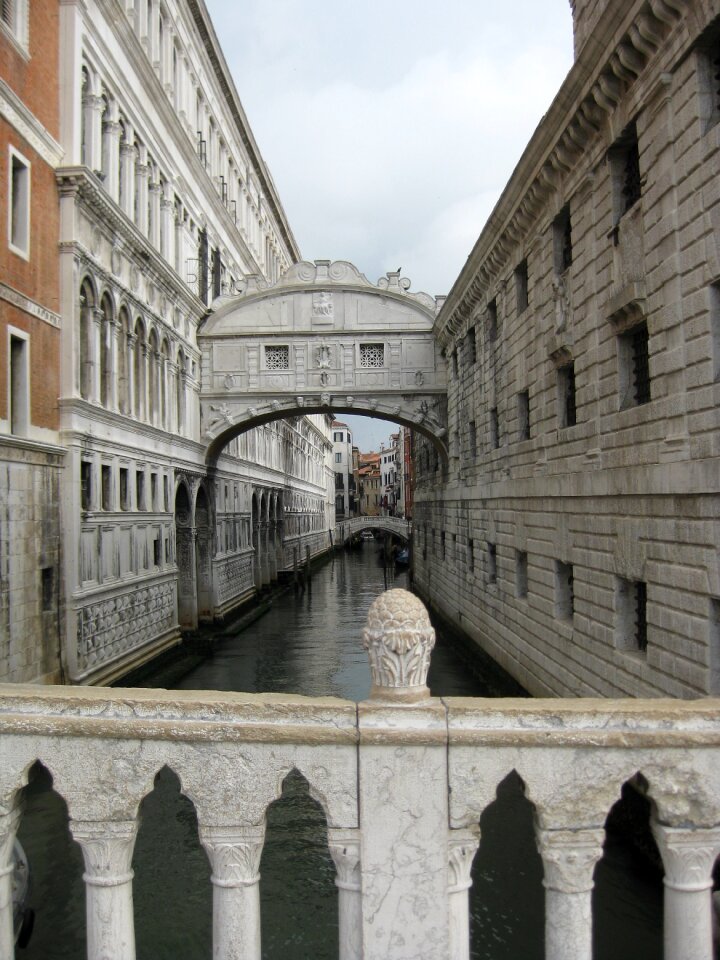 Bridge of sighs venice channel