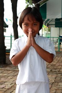 Buddhism thailand child photo