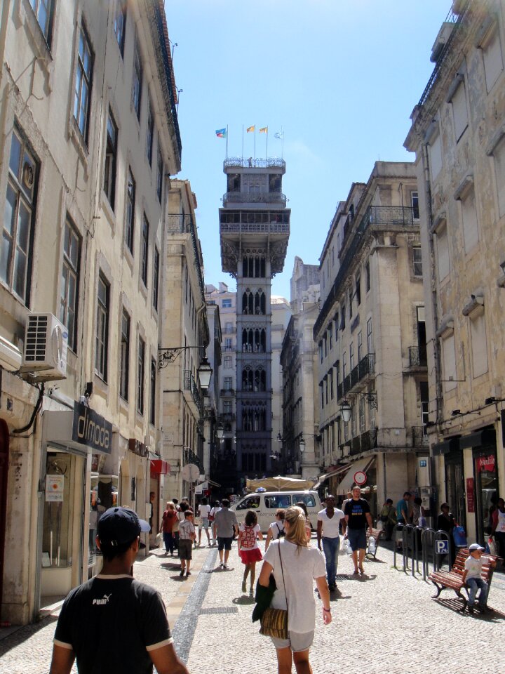 Santa justa elevator lisbon portugal